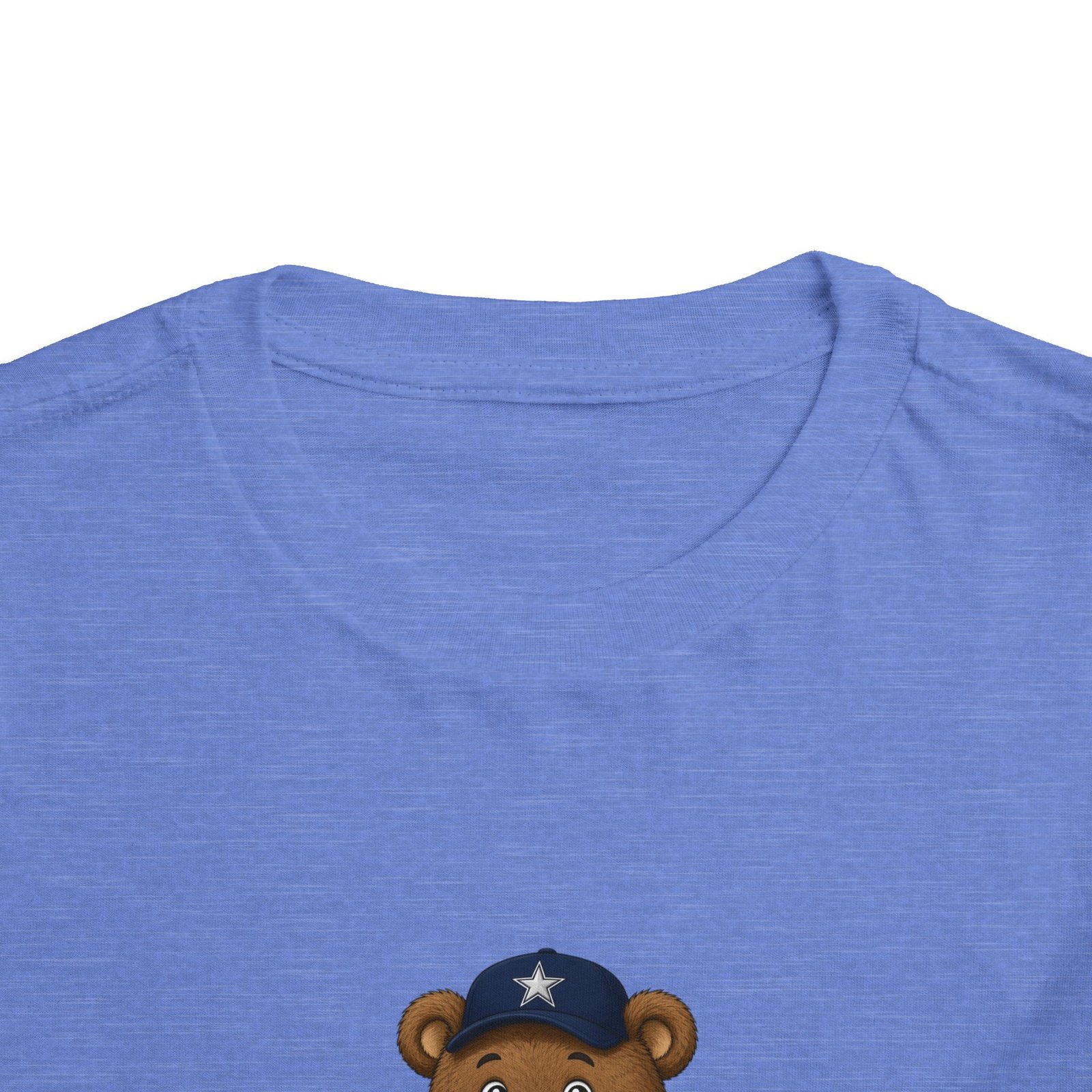 Cowboys Teddy Bear Kids T Shirt | Dallas Football Shirt | Cute Bear Tee | Cowboys Fan Gift | Toddler (2T–5/6T) - Image 3