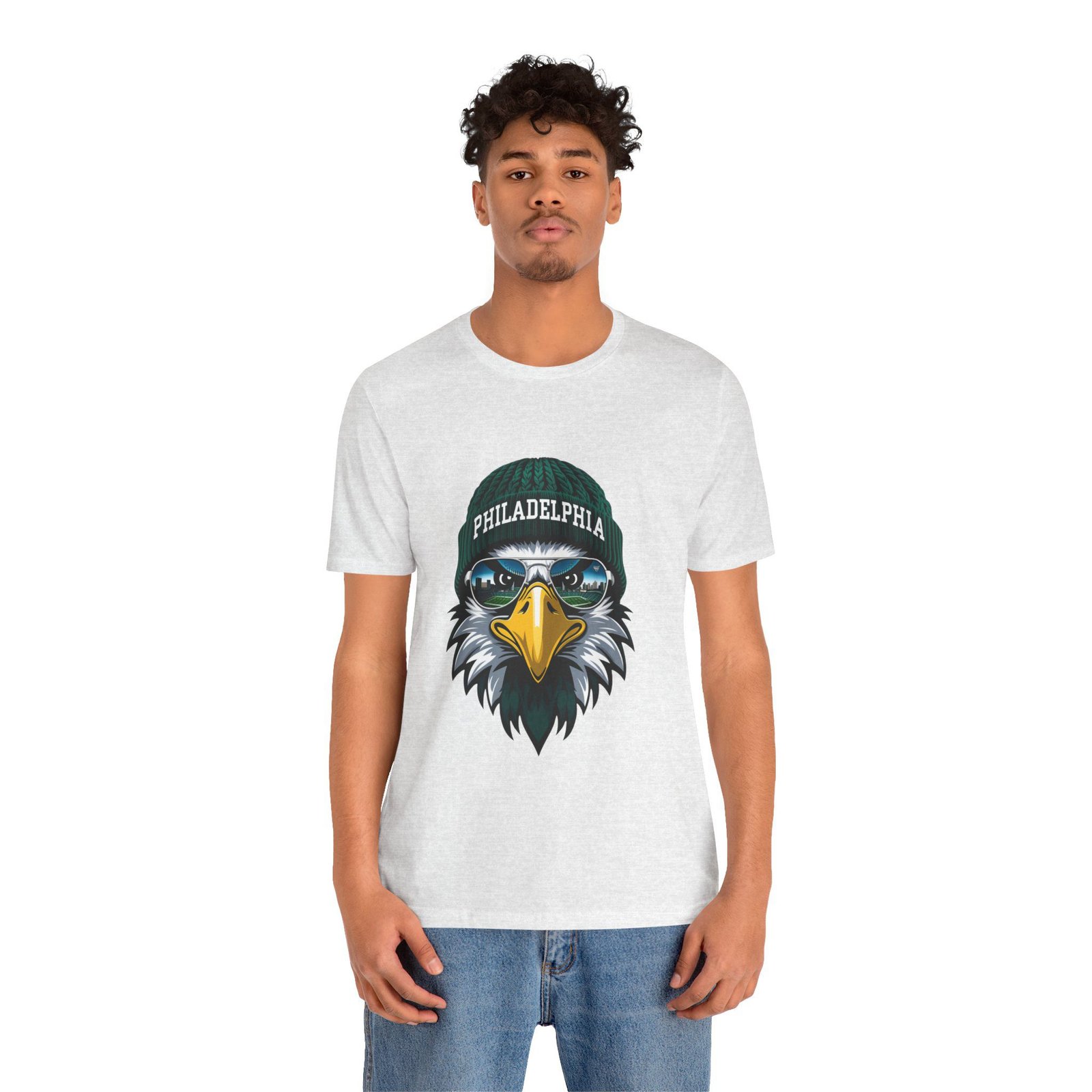 Philly Football T-Shirt | Cool Mascot with Glasses | Vintage Philly Fan Apparel | Retro Football Tee, philly goose , philadelphia eagles - Image 16