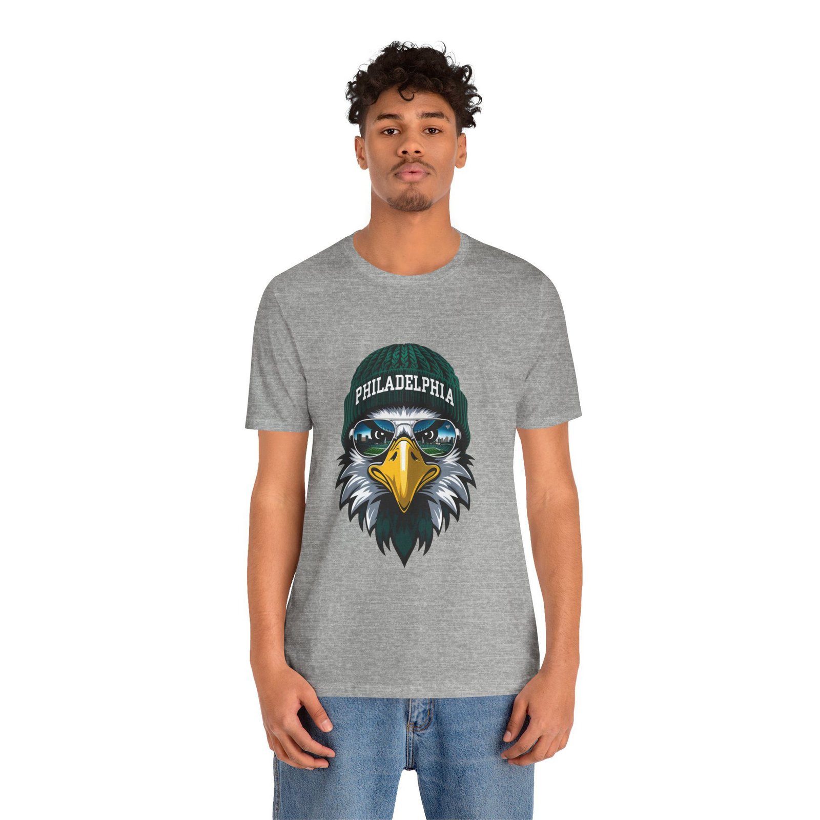 Philly Football T-Shirt | Cool Mascot with Glasses | Vintage Philly Fan Apparel | Retro Football Tee, philly goose , philadelphia eagles - Image 64