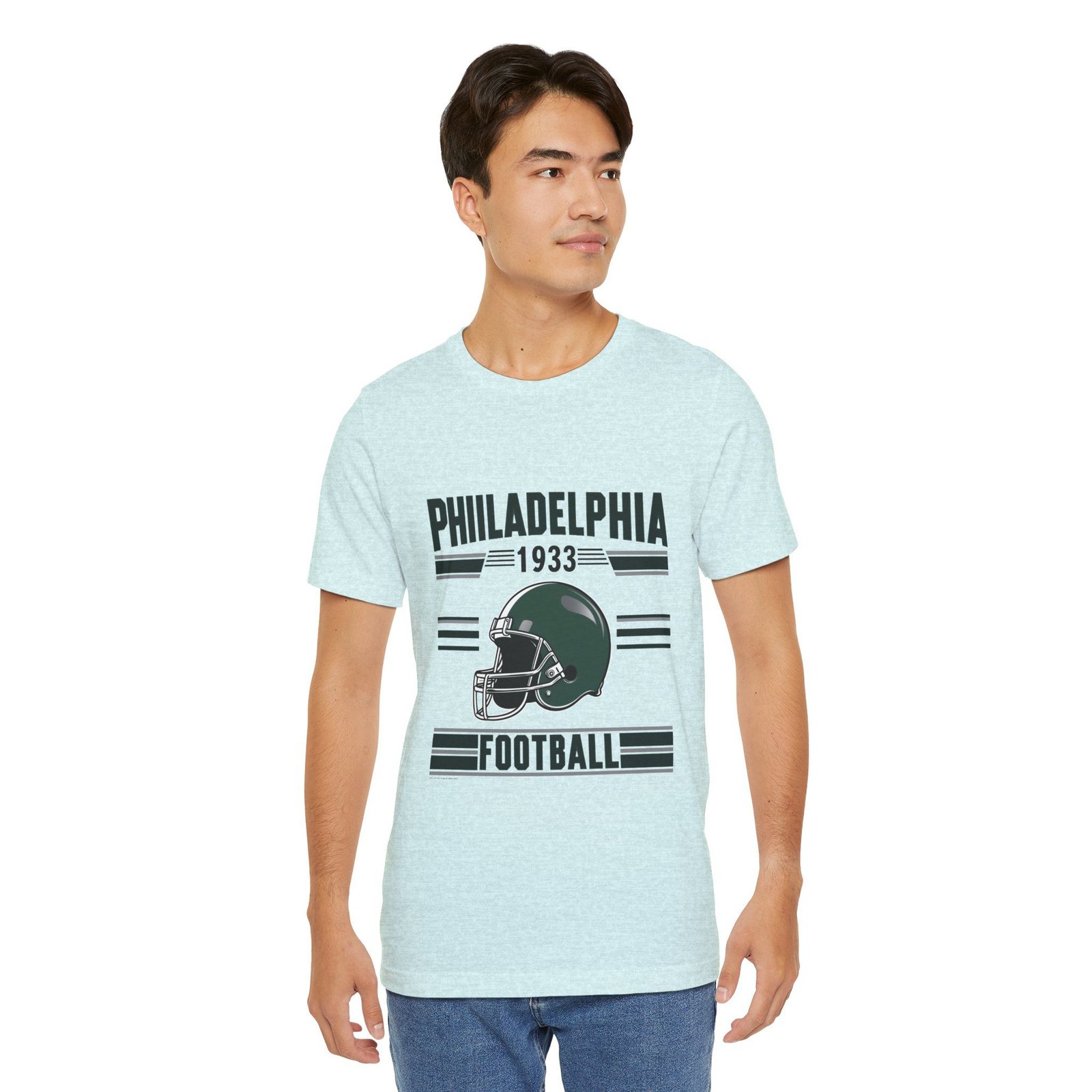 Philadelphia Football Retro T-Shirt | Eagles Game Day Gear | Philly Sports Apparel | Vintage Philadelphia Unisex Jersey Short Sleeve Tee - Image 43