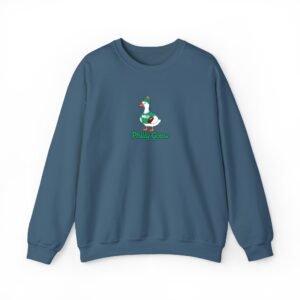 Alternative view of Philly Goose Embroidered Sweatshirt – Philadelphia Football Crewneck, Funny Goose Game Day Pullover, Cozy Green Philly Fan Gift for Men & Women
