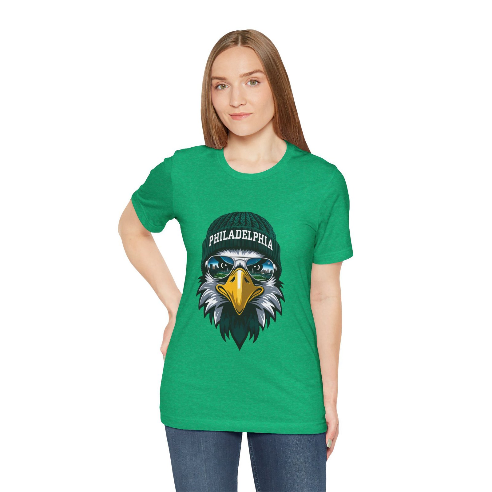 Philly Football T-Shirt | Cool Mascot with Glasses | Vintage Philly Fan Apparel | Retro Football Tee, philly goose , philadelphia eagles - Image 59