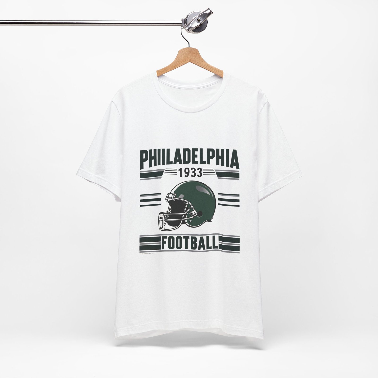 Philadelphia Football Retro T-Shirt | Eagles Game Day Gear | Philly Sports Apparel | Vintage Philadelphia Unisex Jersey Short Sleeve Tee - Image 8