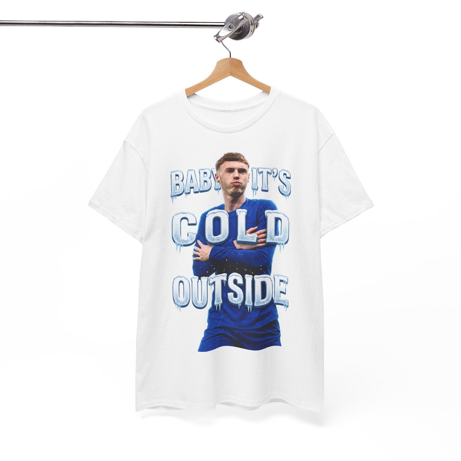 Baby It's Cold Outside T-Shirt | Cole Palmer Its Cold Outside T Shirt | Chelsea Football Shirt | Chelsea Fan Gift | Christmas Football Gift - Image 19