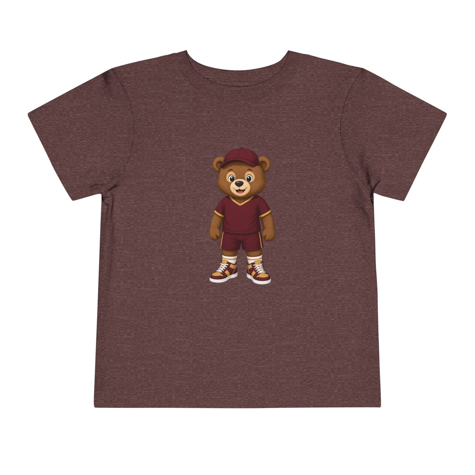 Washington Football Teddy Bear Kids T Shirt | Red Gold Football Bear Tee | Kids Football Fan Shirt | Toddler (2T–5/6T) - Image 21