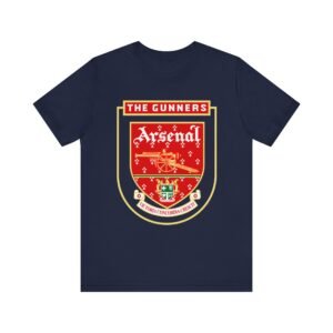 Alternative view of Retro Vintage Arsenal Logo T-Shirt | Arsenal Fan Tee | Arsenal FC Apparel | Gift for Him or Her | Unisex Jersey Short Sleeve Tee