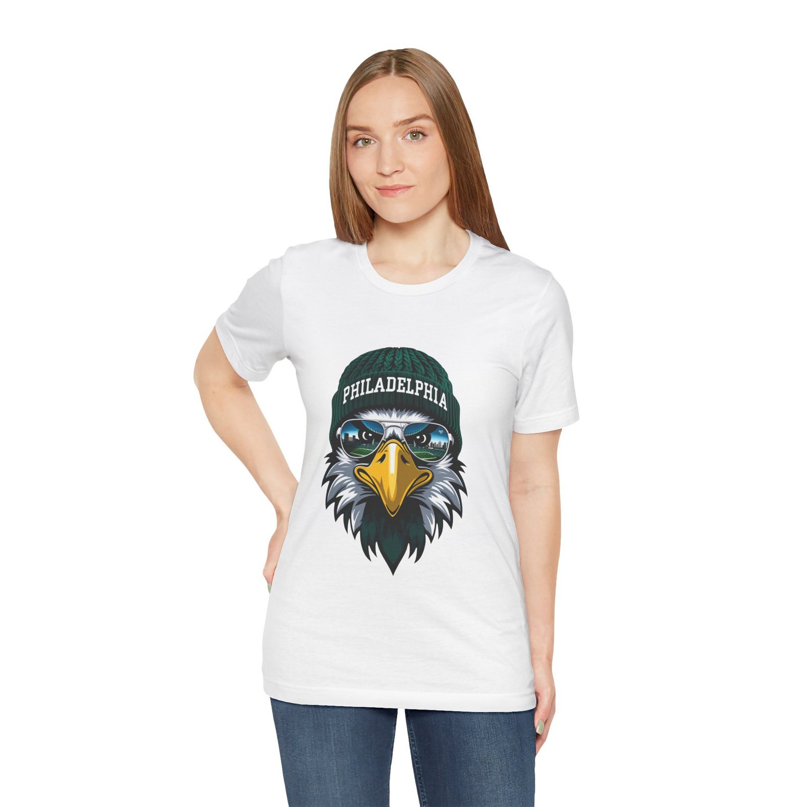 Philly Football T-Shirt | Cool Mascot with Glasses | Vintage Philly Fan Apparel | Retro Football Tee, philly goose , philadelphia eagles - Image 11