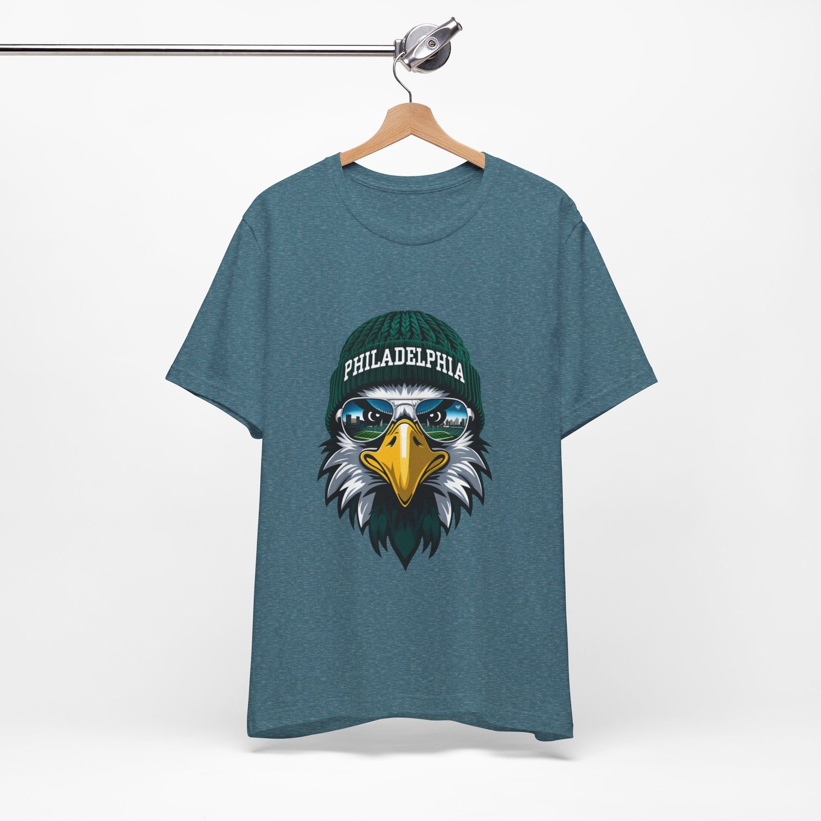 Philly Football T-Shirt | Cool Mascot with Glasses | Vintage Philly Fan Apparel | Retro Football Tee, philly goose , philadelphia eagles - Image 67
