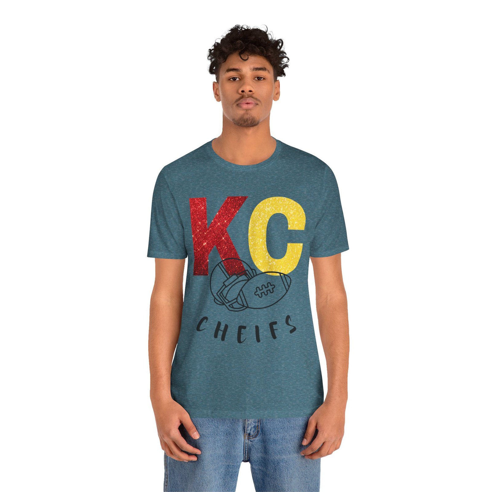 Kansas City Chiefs t shirt | KC Chiefs Hoodie | Vintage Football Pullover | Game Day Apparel | Gift for Chiefs Jersey Short Sleeve Tee - Image 29