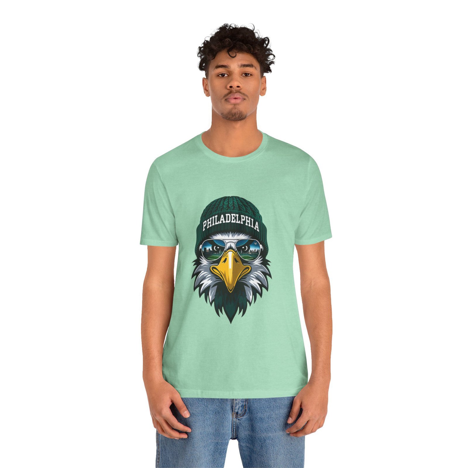 Philly Football T-Shirt | Cool Mascot with Glasses | Vintage Philly Fan Apparel | Retro Football Tee, philly goose , philadelphia eagles - Image 52