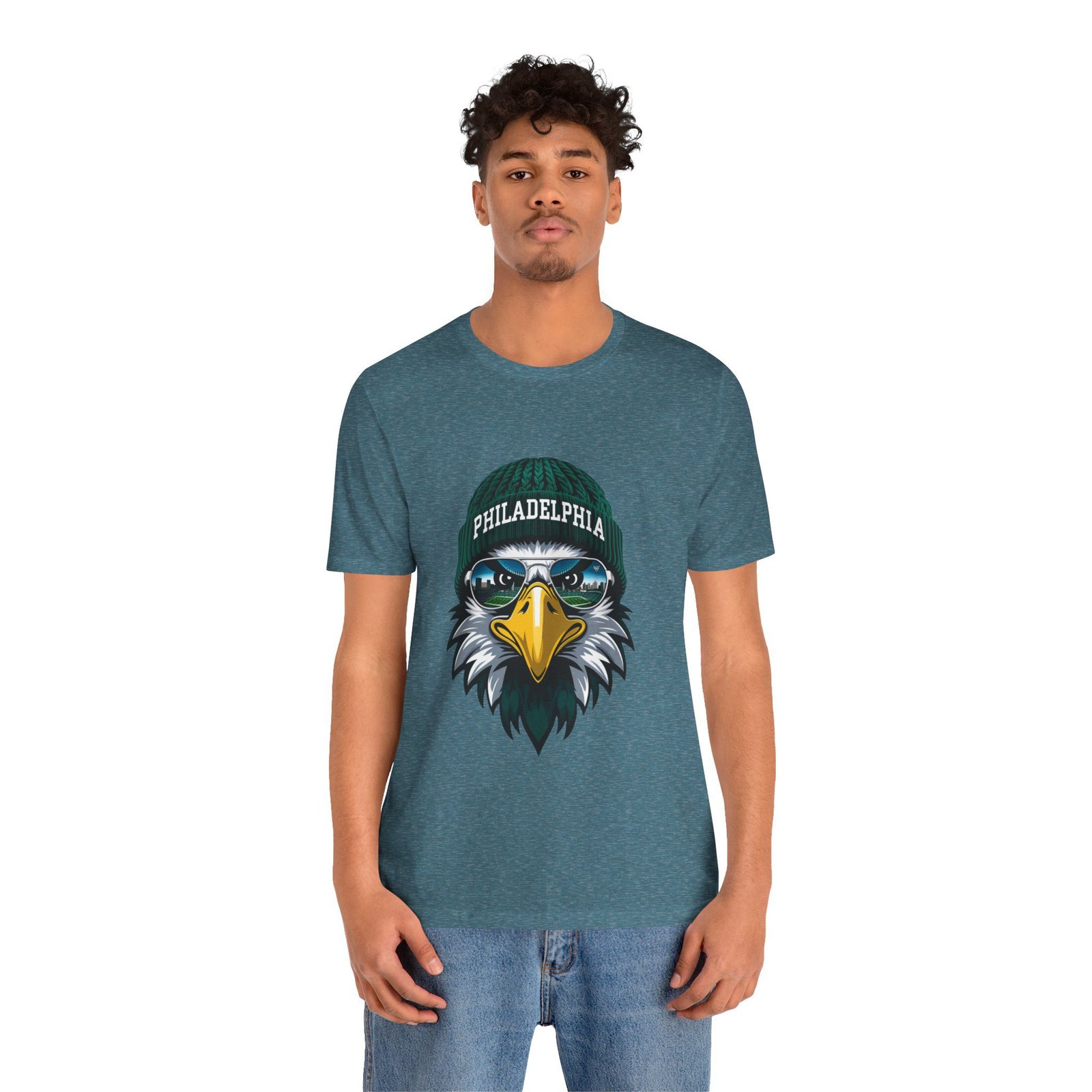 Philly Football T-Shirt | Cool Mascot with Glasses | Vintage Philly Fan Apparel | Retro Football Tee, philly goose , philadelphia eagles - Image 71