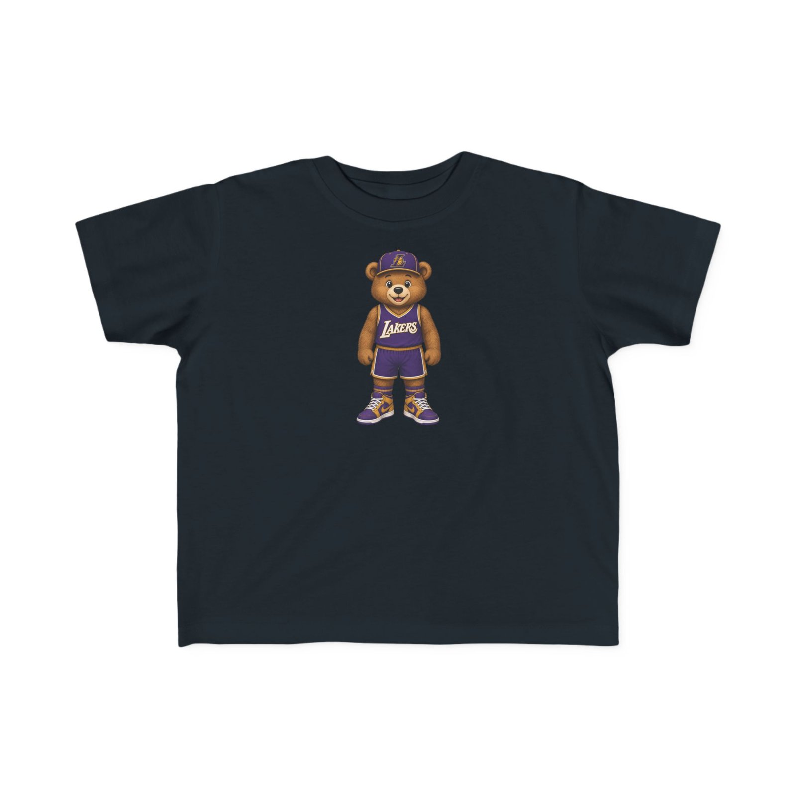 Lakers Teddy Bear Kids T Shirt | Los Angeles Basketball Shirt | Cute Bear Tee | Lakers Fan Gift | Kids (XS–XL - Image 7