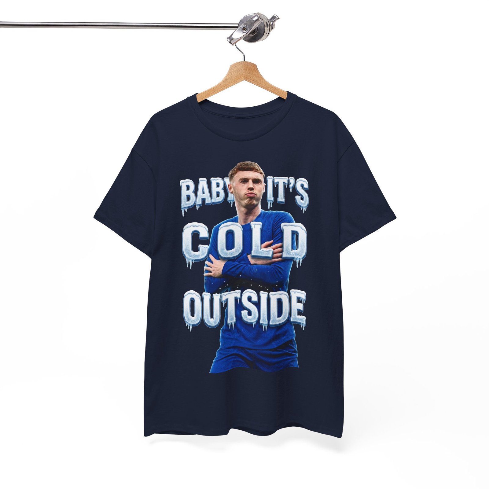 Baby It's Cold Outside T-Shirt | Cole Palmer Its Cold Outside T Shirt | Chelsea Football Shirt | Chelsea Fan Gift | Christmas Football Gift