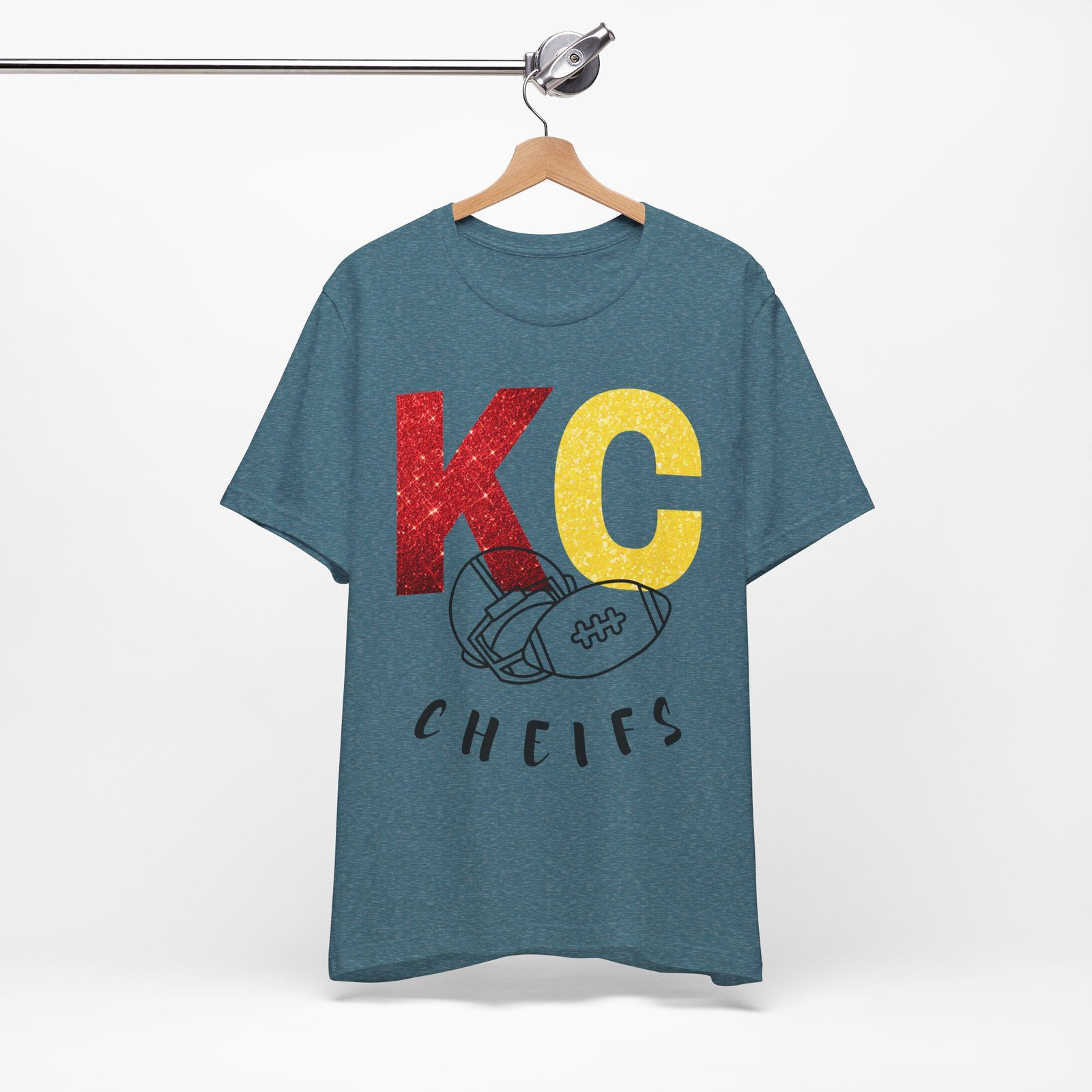 Kansas City Chiefs t shirt | KC Chiefs Hoodie | Vintage Football Pullover | Game Day Apparel | Gift for Chiefs Jersey Short Sleeve Tee - Image 28