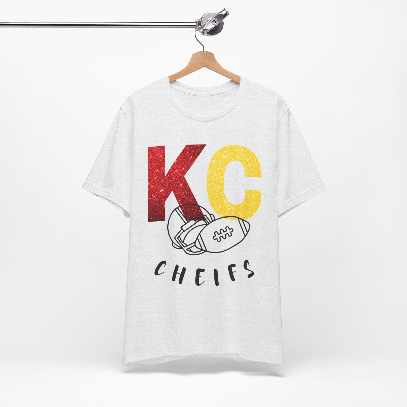 Kansas City Chiefs t shirt | KC Chiefs Hoodie | Vintage Football Pullover | Game Day Apparel | Gift for Chiefs Jersey Short Sleeve Tee - Image 18