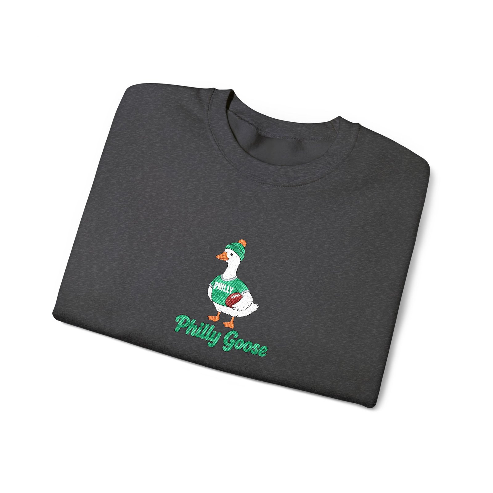 Philly Goose Embroidered Sweatshirt – Philadelphia Football Crewneck, Funny Goose Game Day Pullover, Cozy Green Philly Fan Gift for Men & Women - Image 58