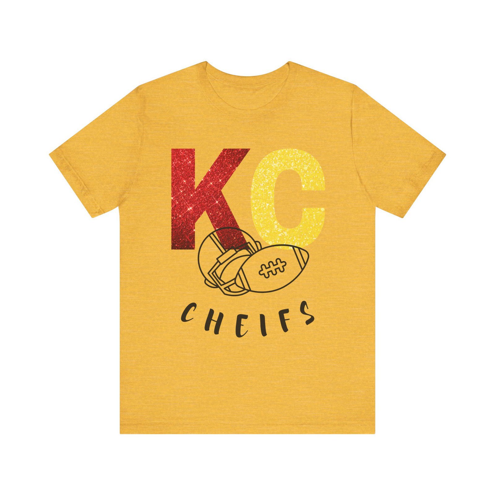Kansas City Chiefs t shirt | KC Chiefs Hoodie | Vintage Football Pullover | Game Day Apparel | Gift for Chiefs Jersey Short Sleeve Tee - Image 2