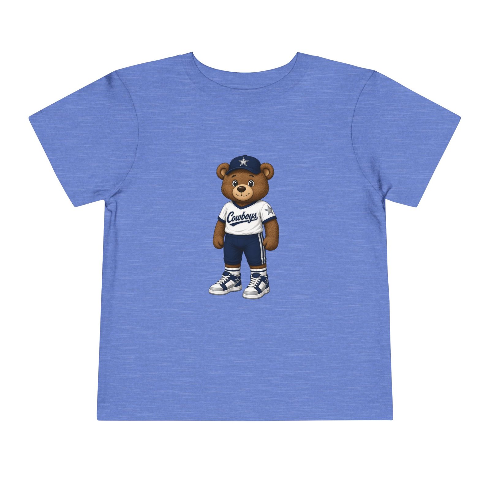 Cowboys Teddy Bear Kids T Shirt | Dallas Football Shirt | Cute Bear Tee | Cowboys Fan Gift | Toddler (2T–5/6T)