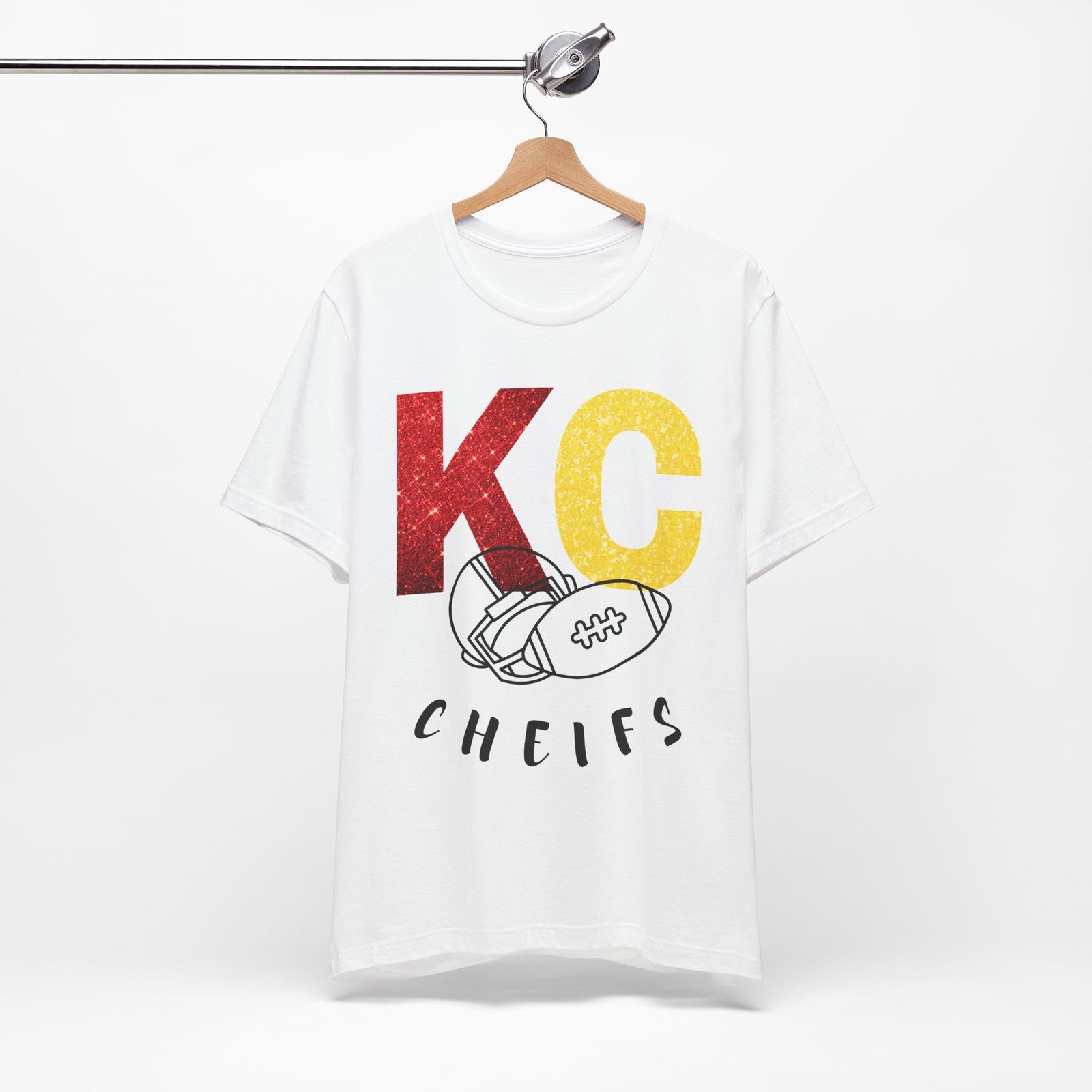 Kansas City Chiefs t shirt | KC Chiefs Hoodie | Vintage Football Pullover | Game Day Apparel | Gift for Chiefs Jersey Short Sleeve Tee - Image 13