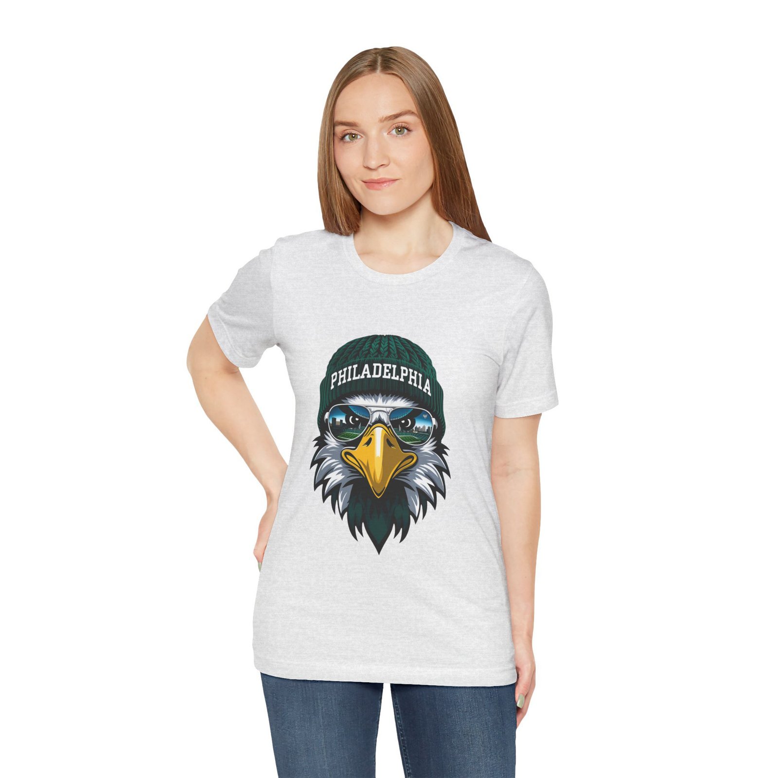 Philly Football T-Shirt | Cool Mascot with Glasses | Vintage Philly Fan Apparel | Retro Football Tee, philly goose , philadelphia eagles - Image 17