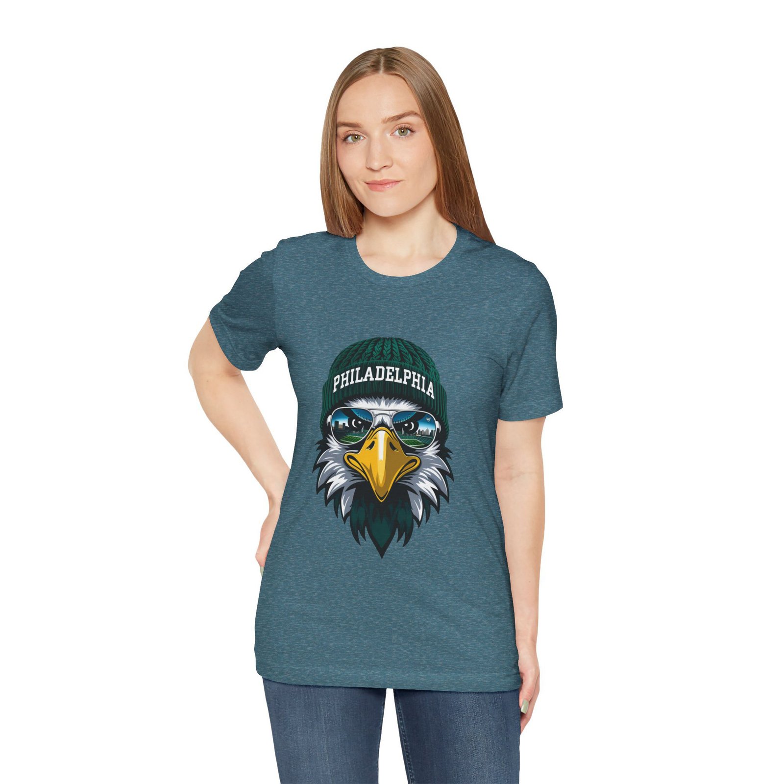 Philly Football T-Shirt | Cool Mascot with Glasses | Vintage Philly Fan Apparel | Retro Football Tee, philly goose , philadelphia eagles - Image 72