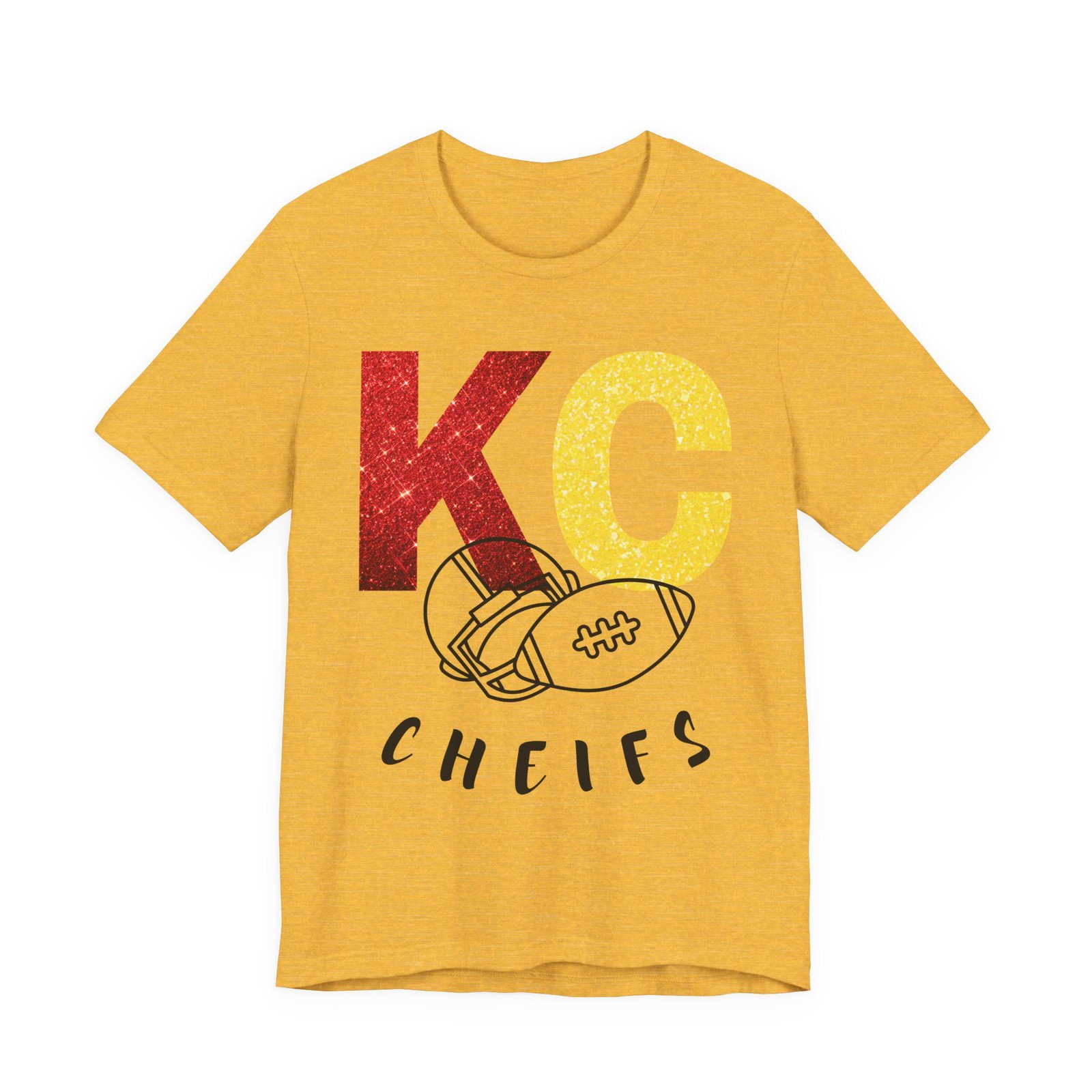 Kansas City Chiefs t shirt | KC Chiefs Hoodie | Vintage Football Pullover | Game Day Apparel | Gift for Chiefs Jersey Short Sleeve Tee - Image 3