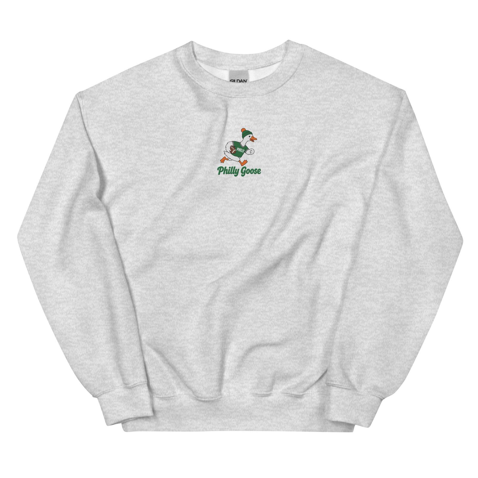 Philly Goose Embroidered Sweatshirt – Philadelphia Football Crewneck, Funny Goose Game Day Pullover, Cozy Green Philly Fan Gift for Men & Women - Image 10