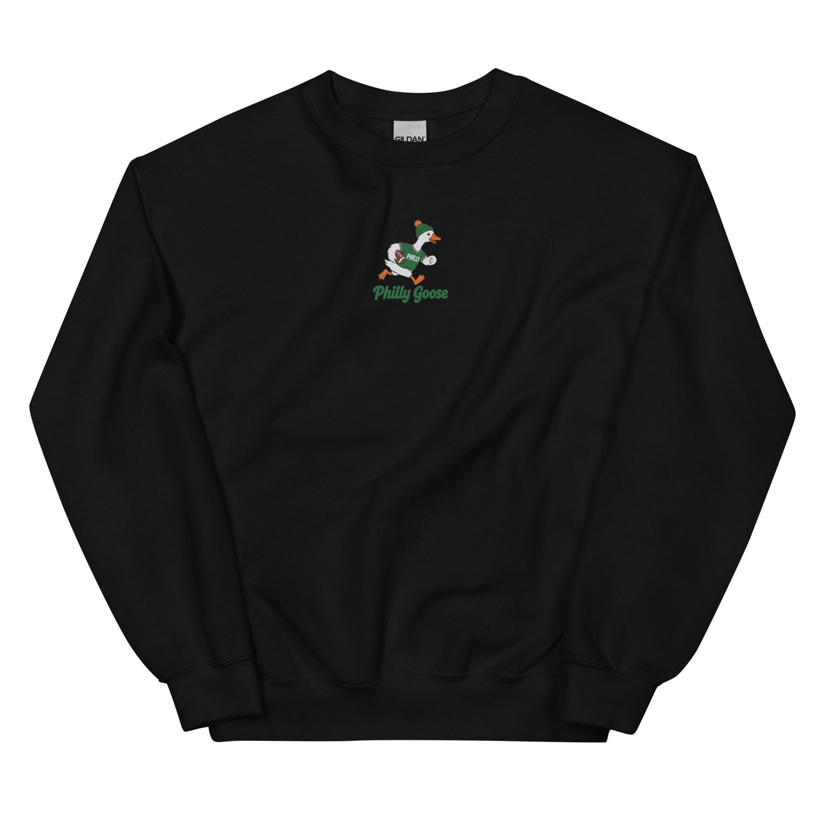 Philly Goose Embroidered Sweatshirt – Philadelphia Football Crewneck, Funny Goose Game Day Pullover, Cozy Green Philly Fan Gift for Men & Women - Image 6