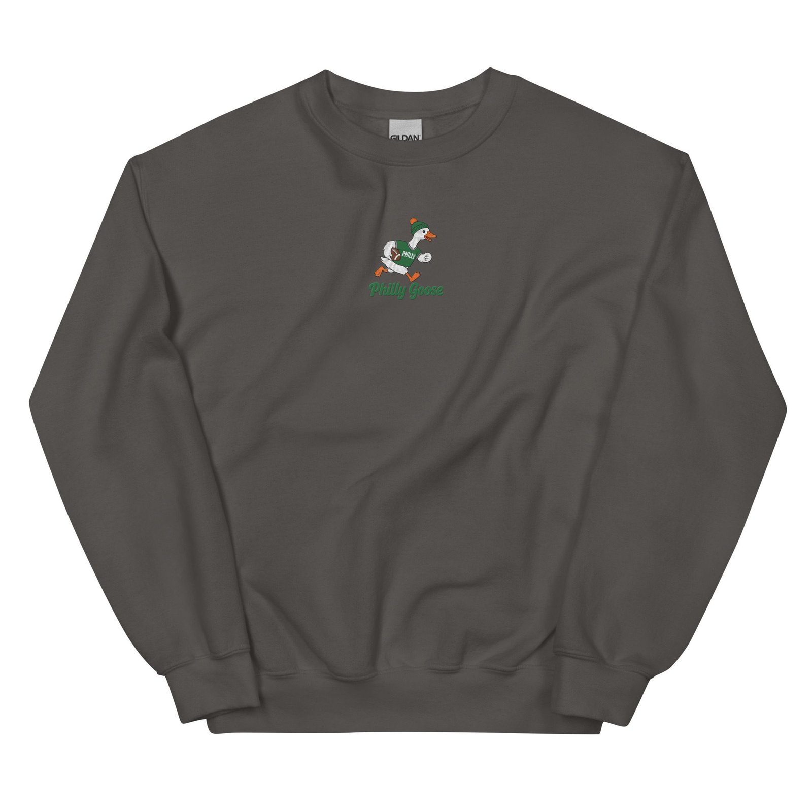 Philly Goose Embroidered Sweatshirt – Philadelphia Football Crewneck, Funny Goose Game Day Pullover, Cozy Green Philly Fan Gift for Men & Women - Image 7