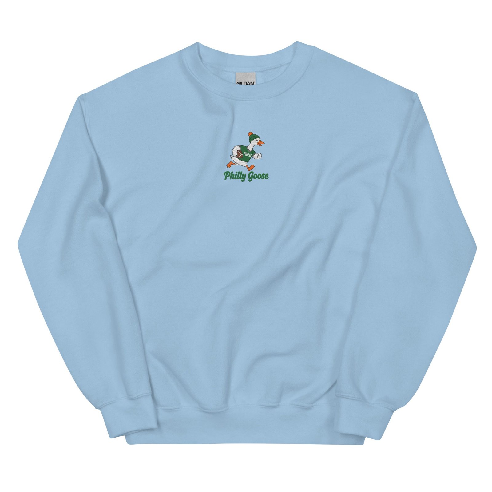 Philly Goose Embroidered Sweatshirt – Philadelphia Football Crewneck, Funny Goose Game Day Pullover, Cozy Green Philly Fan Gift for Men & Women - Image 8