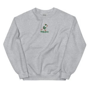 Philly Goose Embroidered Sweatshirt – Philadelphia Football Crewneck, Funny Goose Game Day Pullover, Cozy Green Philly Fan Gift for Men & Women