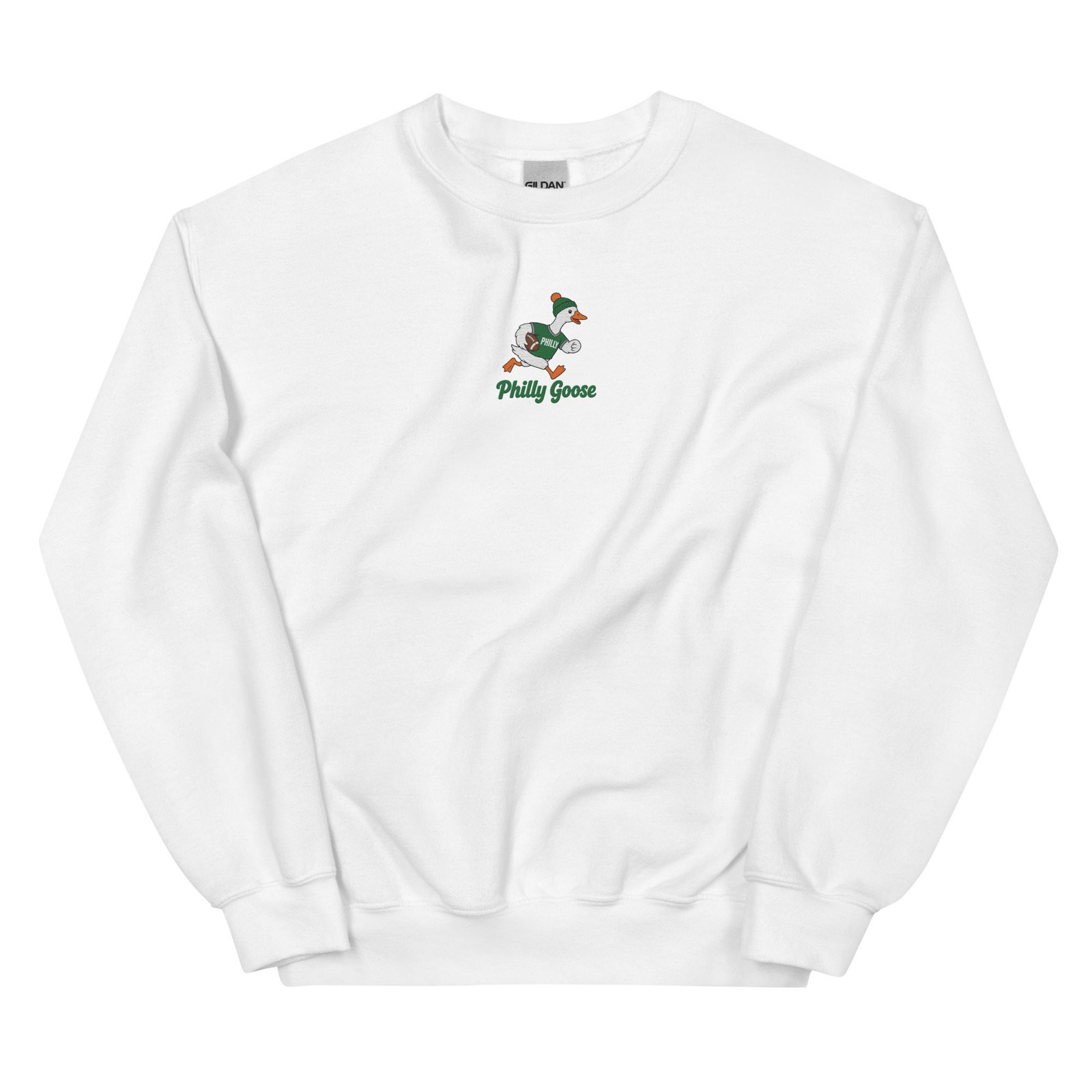 Philly Goose Embroidered Sweatshirt – Philadelphia Football Crewneck, Funny Goose Game Day Pullover, Cozy Green Philly Fan Gift for Men & Women - Image 11