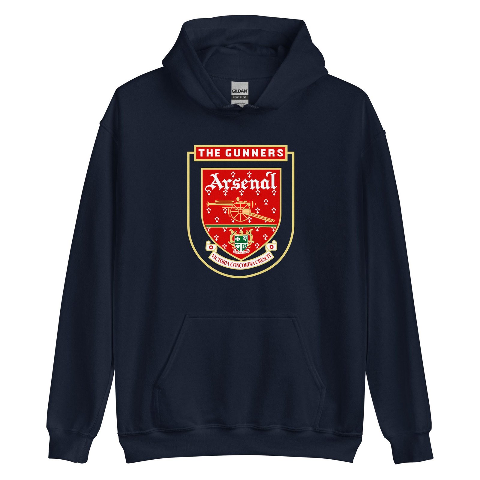 Retro Vintage Arsenal Logo Hoodie| Arsenal Fan Tee | Arsenal FC Apparel | Gift for Him or Her - Image 5