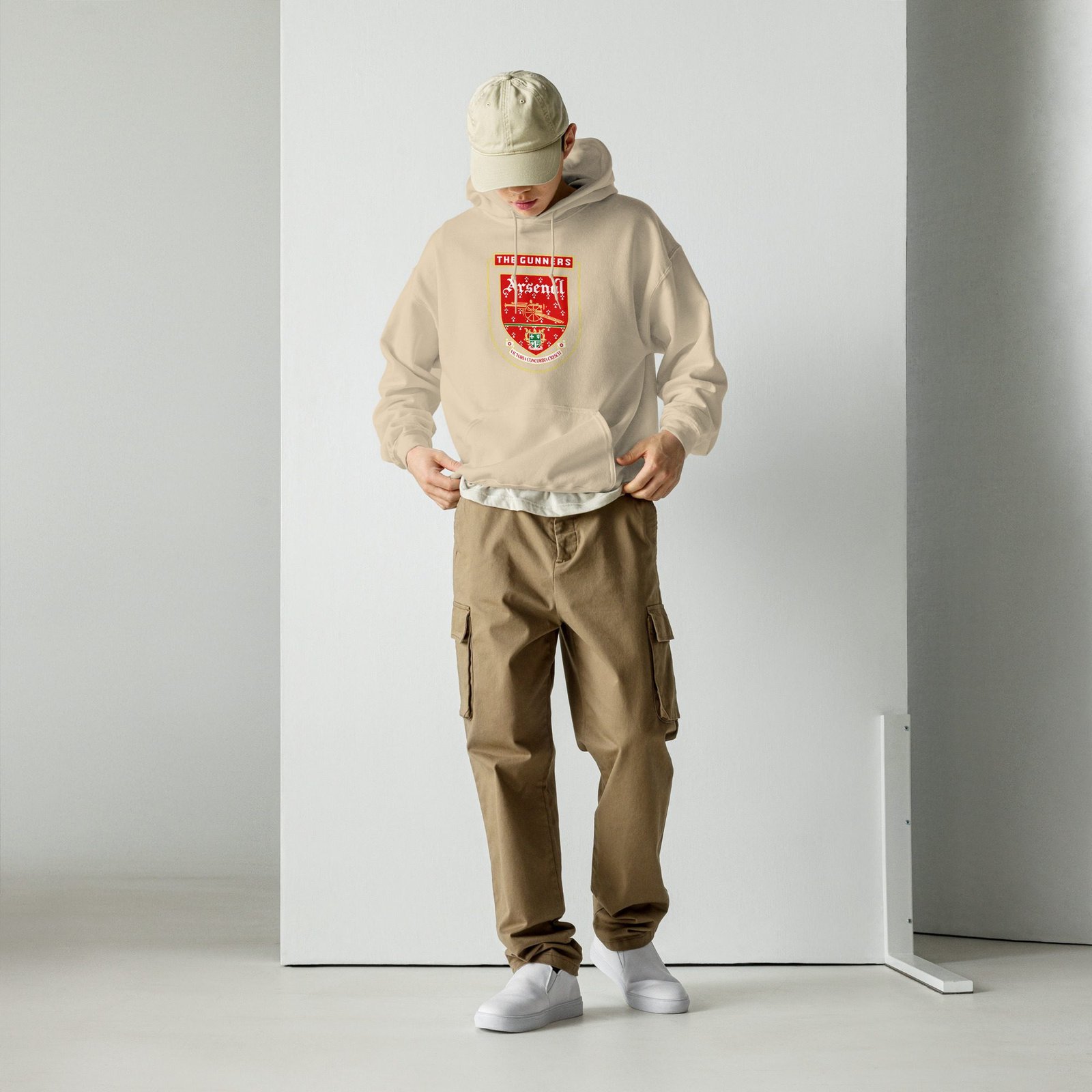 Retro Vintage Arsenal Logo Hoodie| Arsenal Fan Tee | Arsenal FC Apparel | Gift for Him or Her - Image 7
