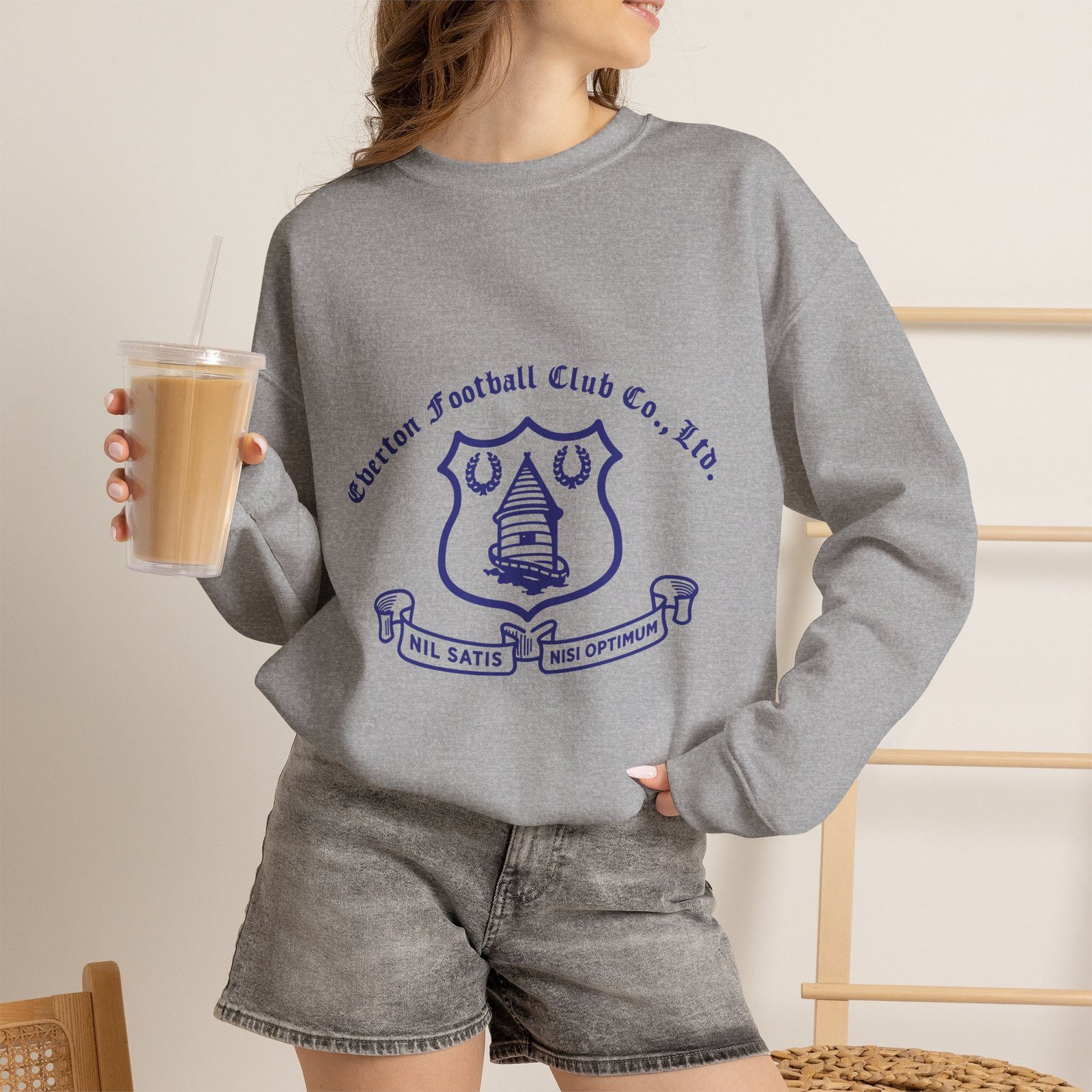 Everton Retro Vintage Sweatshirt | Everton Football Club Crewneck | Classic Blue Soccer Sweatshirt | Vintage Football Fan Gift | Unisex Retro Sports Apparel - Image 4