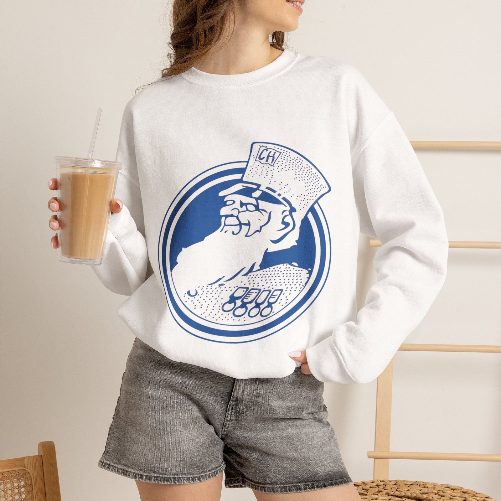 Retro Chelsea Sweatshirt | Vintage Chelsea Football Crewneck | Classic Blue Soccer Pullover | Retro Football Fan Gift | Unisex Sports Apparel - Image 9