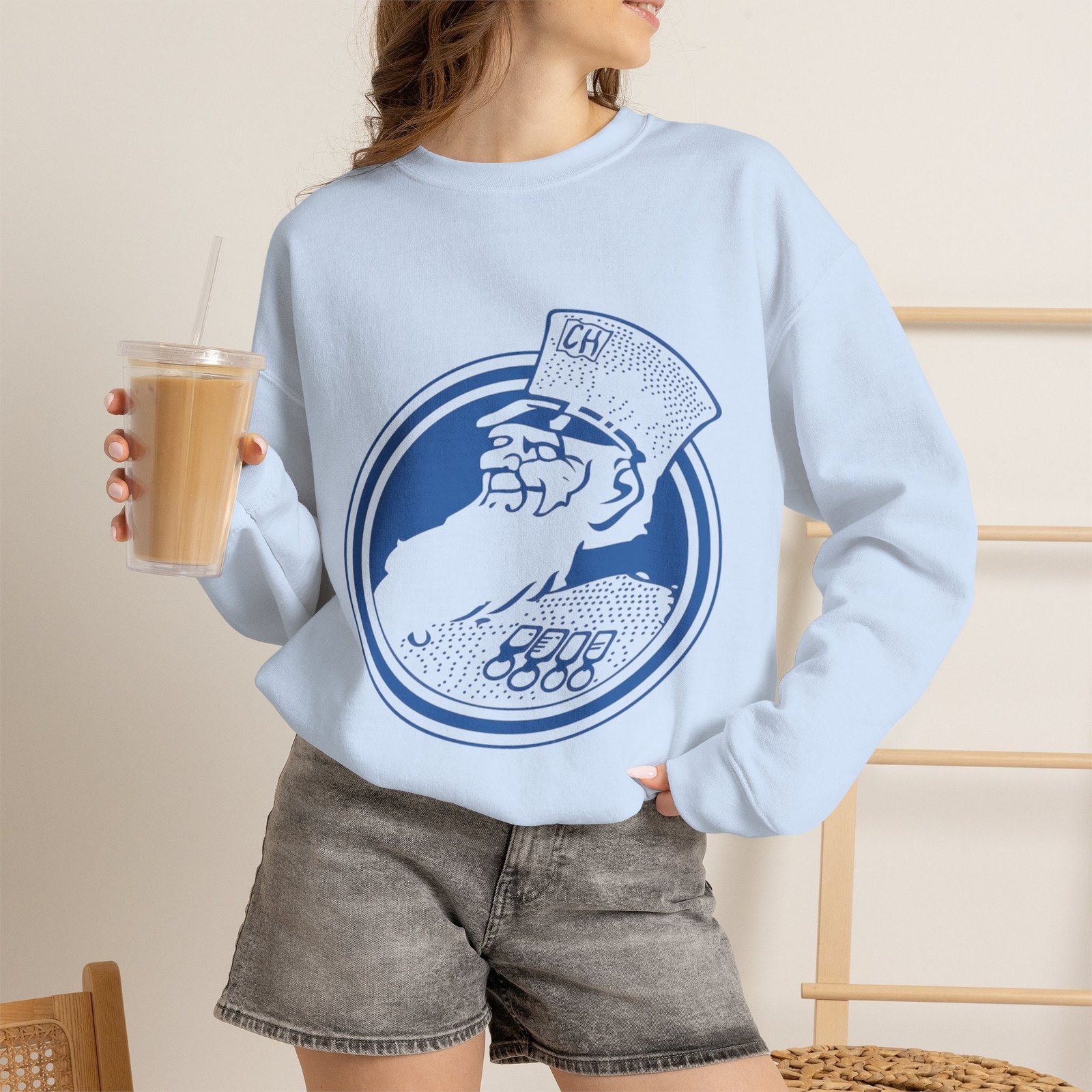 Retro Chelsea Sweatshirt | Vintage Chelsea Football Crewneck | Classic Blue Soccer Pullover | Retro Football Fan Gift | Unisex Sports Apparel - Image 3