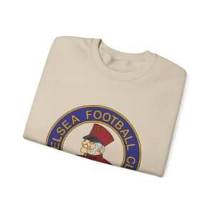 Alternative view of Retro Chelsea Sweatshirt | Vintage Chelsea Football Crewneck | Classic Blue Soccer Pullover | Retro Chelsea Fan Gift | Unisex Football Apparel