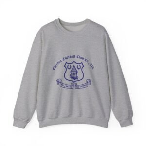 Everton Retro Vintage Sweatshirt | Everton Football Club Crewneck | Classic Blue Soccer Sweatshirt | Vintage Football Fan Gift | Unisex Retro Sports Apparel